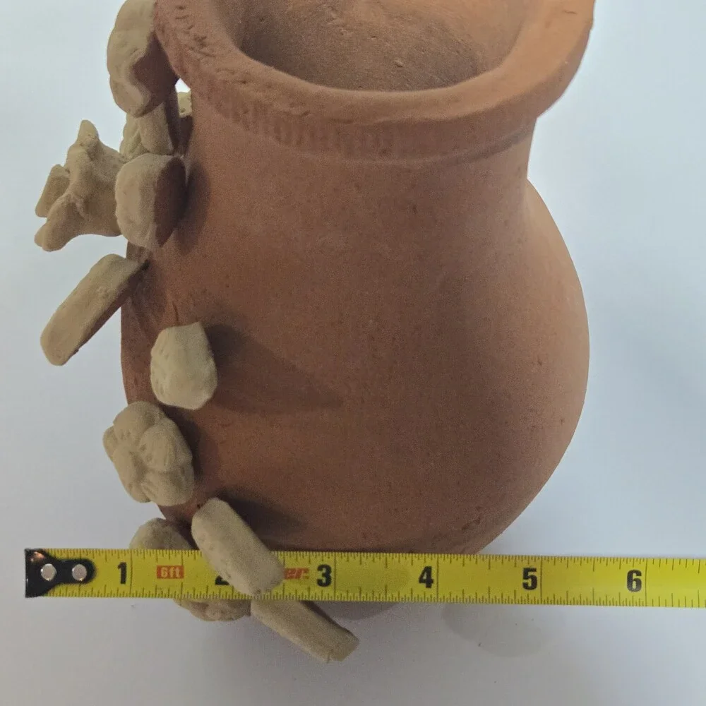 7 Inch Mini Tabletop Terracotta Chimney Mexican Art Handmade